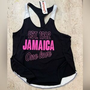 NWT Lifestyle Apparel Jamaica One Love Tank Top Size Small